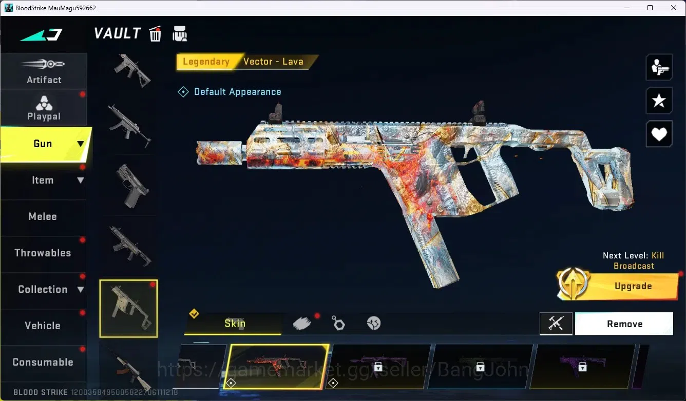 Blood Strike Accounts ASIA|Collab Gun MCX - EVA-00|2 Legend Gun|Collab E image 2