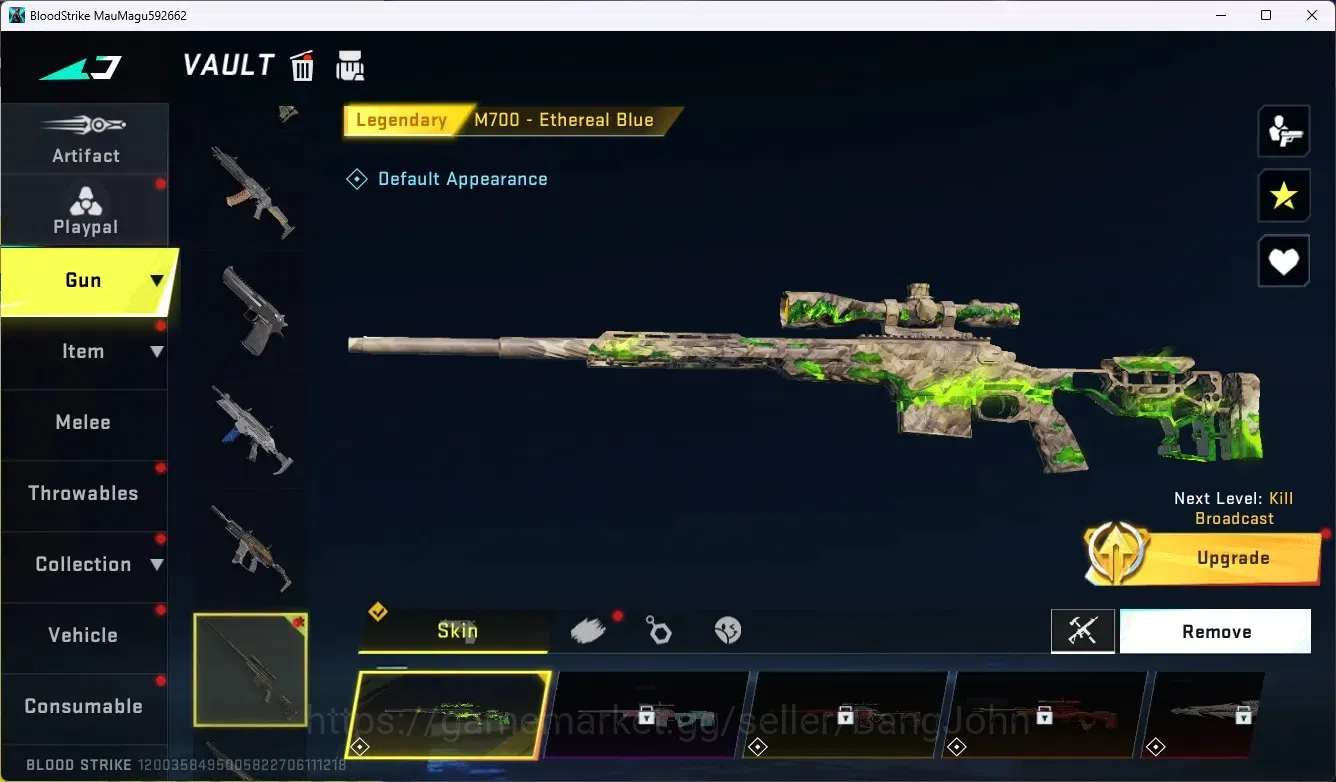 Blood Strike Accounts ASIA|Collab Gun MCX - EVA-00|2 Legend Gun|Collab E image 3