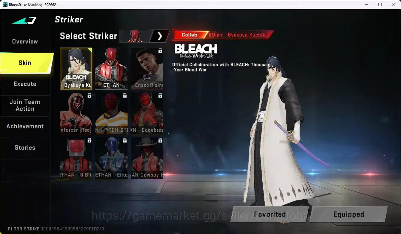 Blood Strike Accounts ASIA|Collab Gun MCX - EVA-00|2 Legend Gun|Collab E image 7