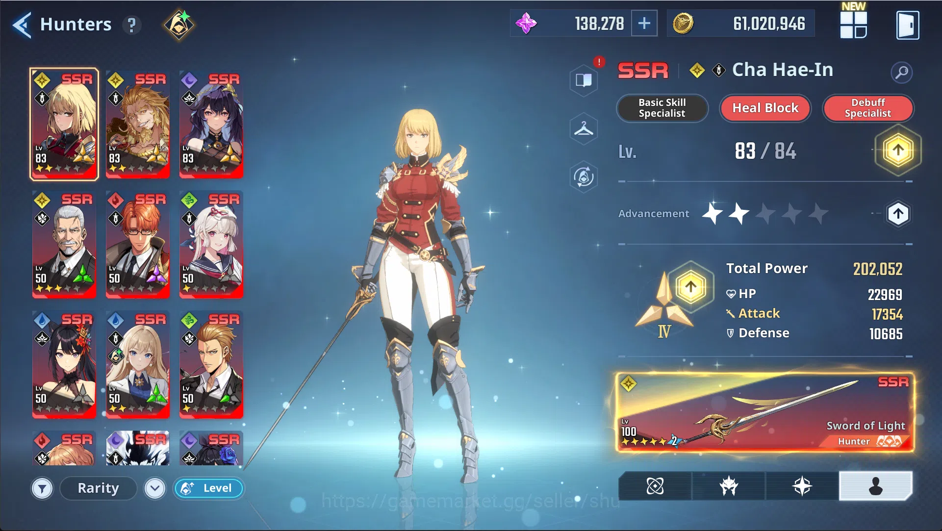 Solo Leveling: ARISE Accounts LVL 84 | 138K Essence Stones | 126 Draw Tickets |  image 3