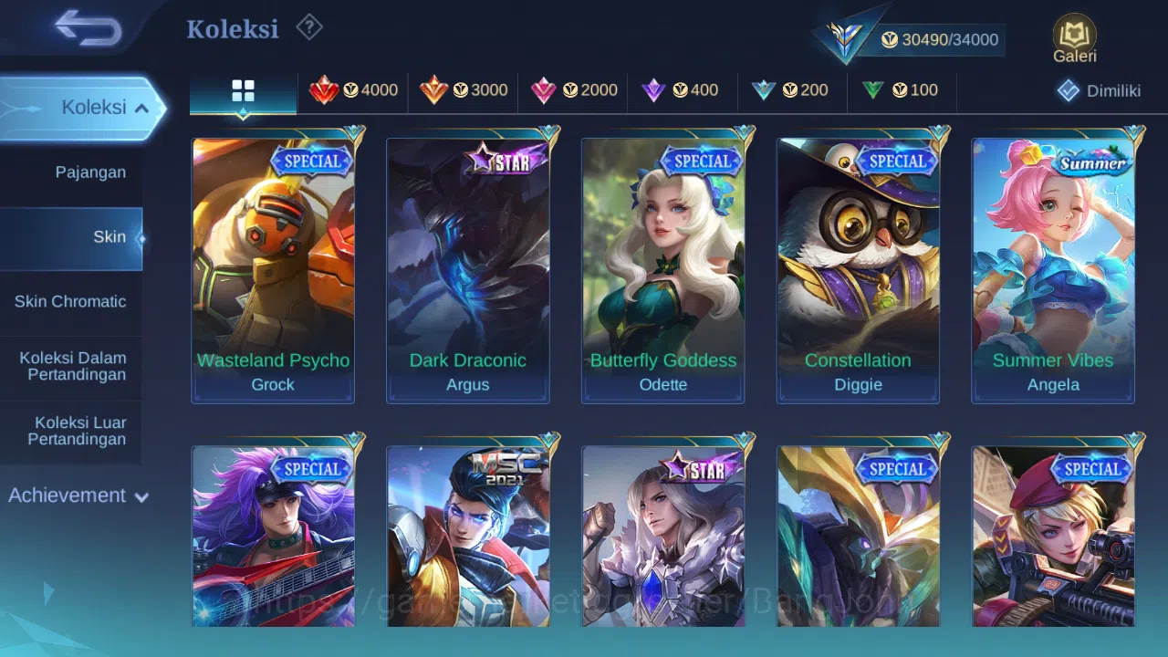 Mobile Legends: Bang Bang Accounts GLOBAL Hero 108 Skin 165 | CC Nata | Epic Roger Li image 6