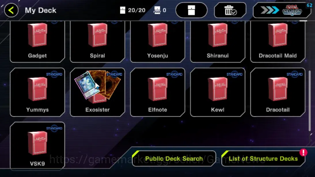 Yu-Gi-Oh! Master Duel Accounts Android|Lv 18 | 20 Deck |Exosister,Elfnote,VSK9,Dr image 3