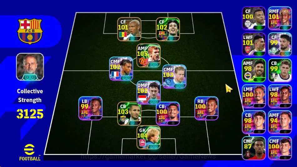 eFootball Accounts Mobile|Scholes Low Screamer,Chiellini,KD Bruyne Ph image 1
