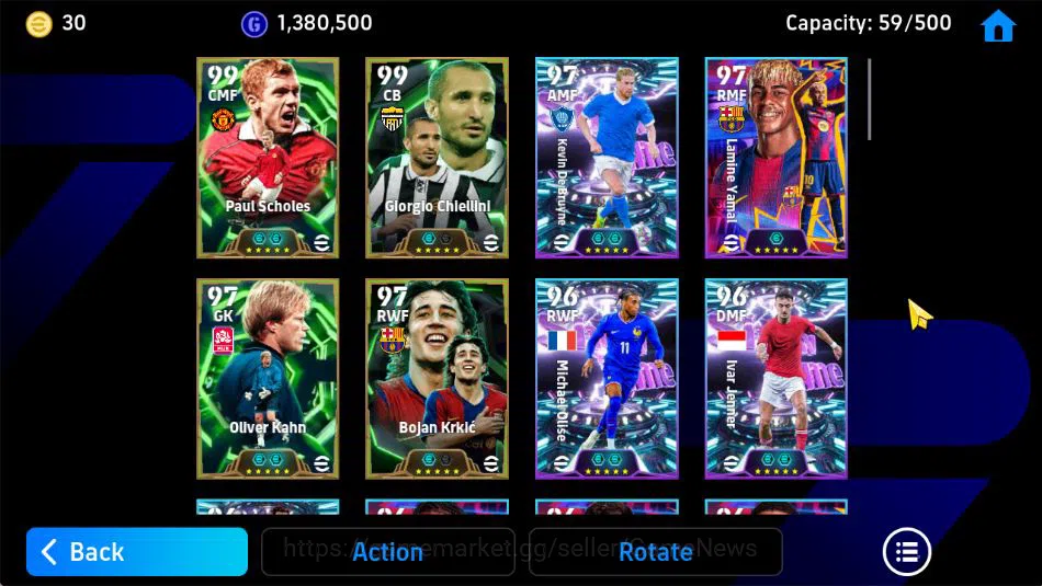 eFootball Accounts Mobile|Scholes Low Screamer,Chiellini,KD Bruyne Ph image 6