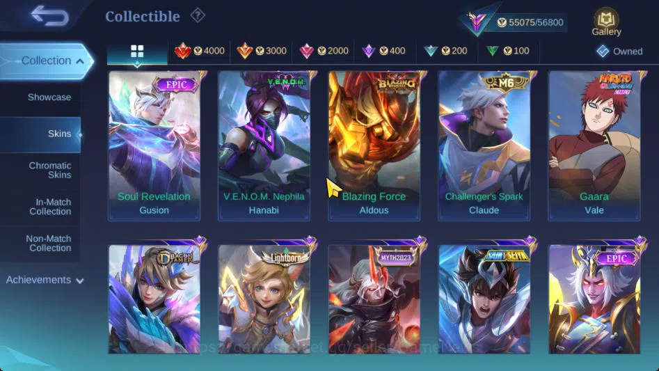 Mobile Legends: Bang Bang Accounts Collector Hero 128|Skin 229|Roger Transfor,LB[Harith,Tigreal],2 Saber,2 Blazing,3 Venom,5 10