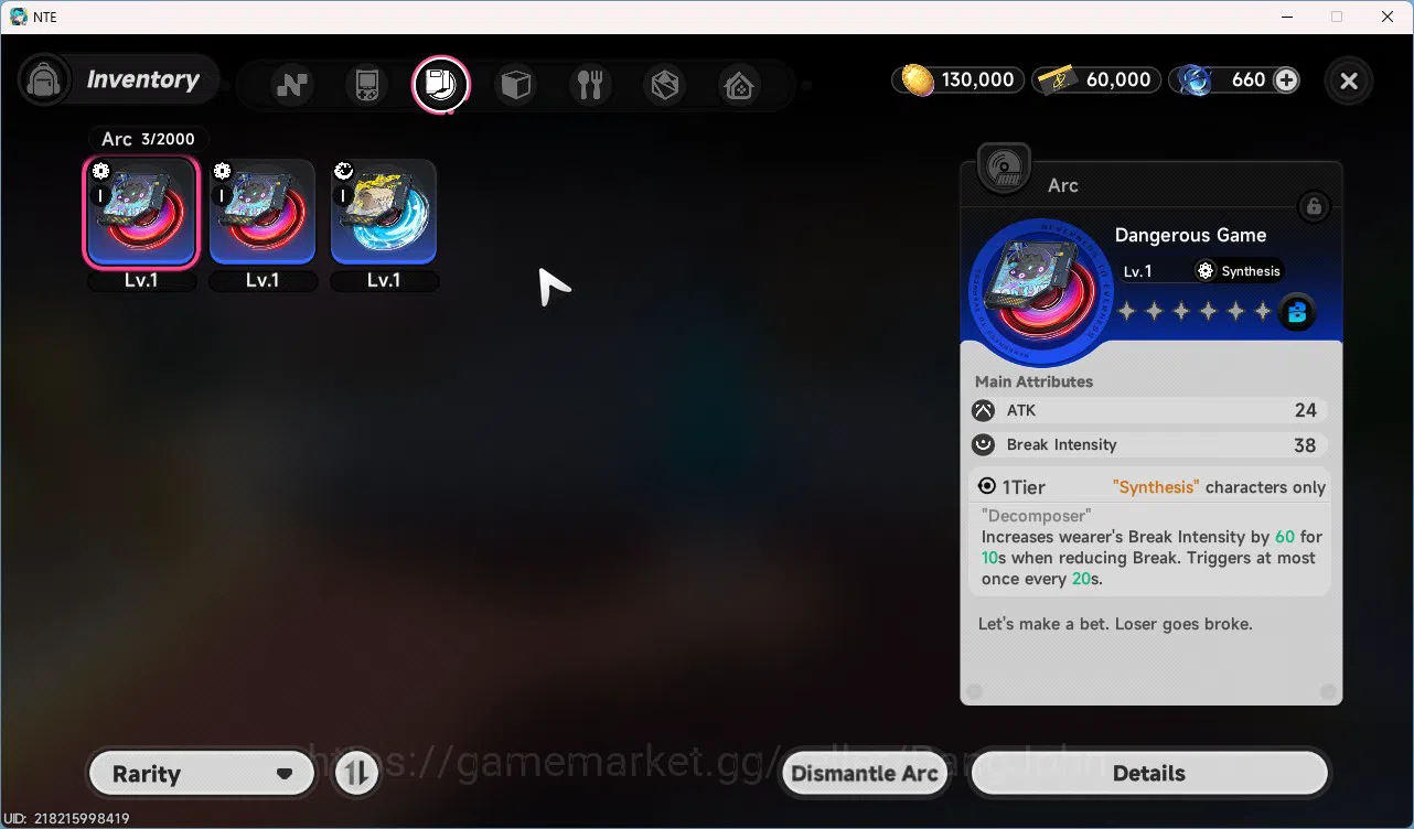 Neverness to Everness Accounts SEA | Starter Lvl 3 | 1 S Nanally + Glider + 5 A C image 5