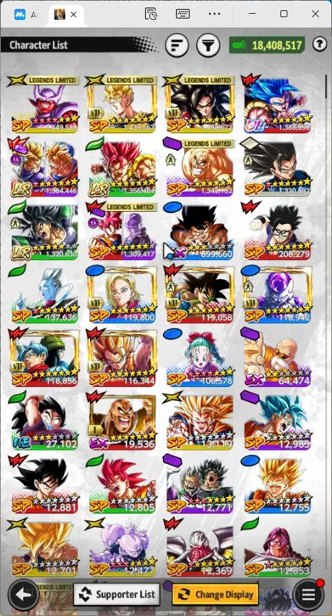 Dragon Ball Legends Accounts Global | Lvl 159|18.4M Total Power|3 LR|2 UL|LR Tr image 15
