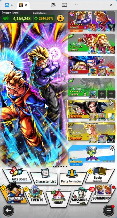 Dragon Ball Legends Accounts Global | Lvl 159|18.4M Total Power|3 LR|2 UL|LR Tr image 17