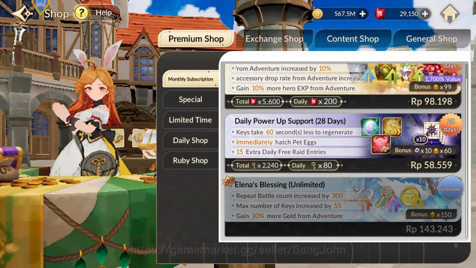 Seven Knights Re:Birth Accounts Global|FullEX7(TC2Fai,TC1Rosie,Gelidus,Melia,Juri) image 1