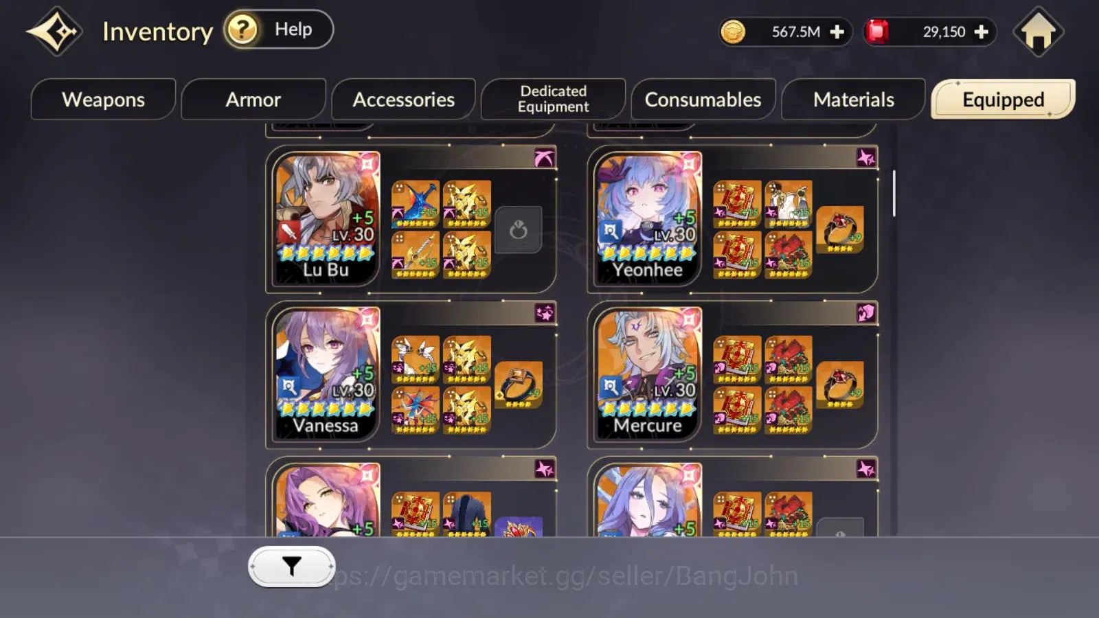 Seven Knights Re:Birth Accounts Global|FullEX7(TC2Fai,TC1Rosie,Gelidus,Melia,Juri) image 12