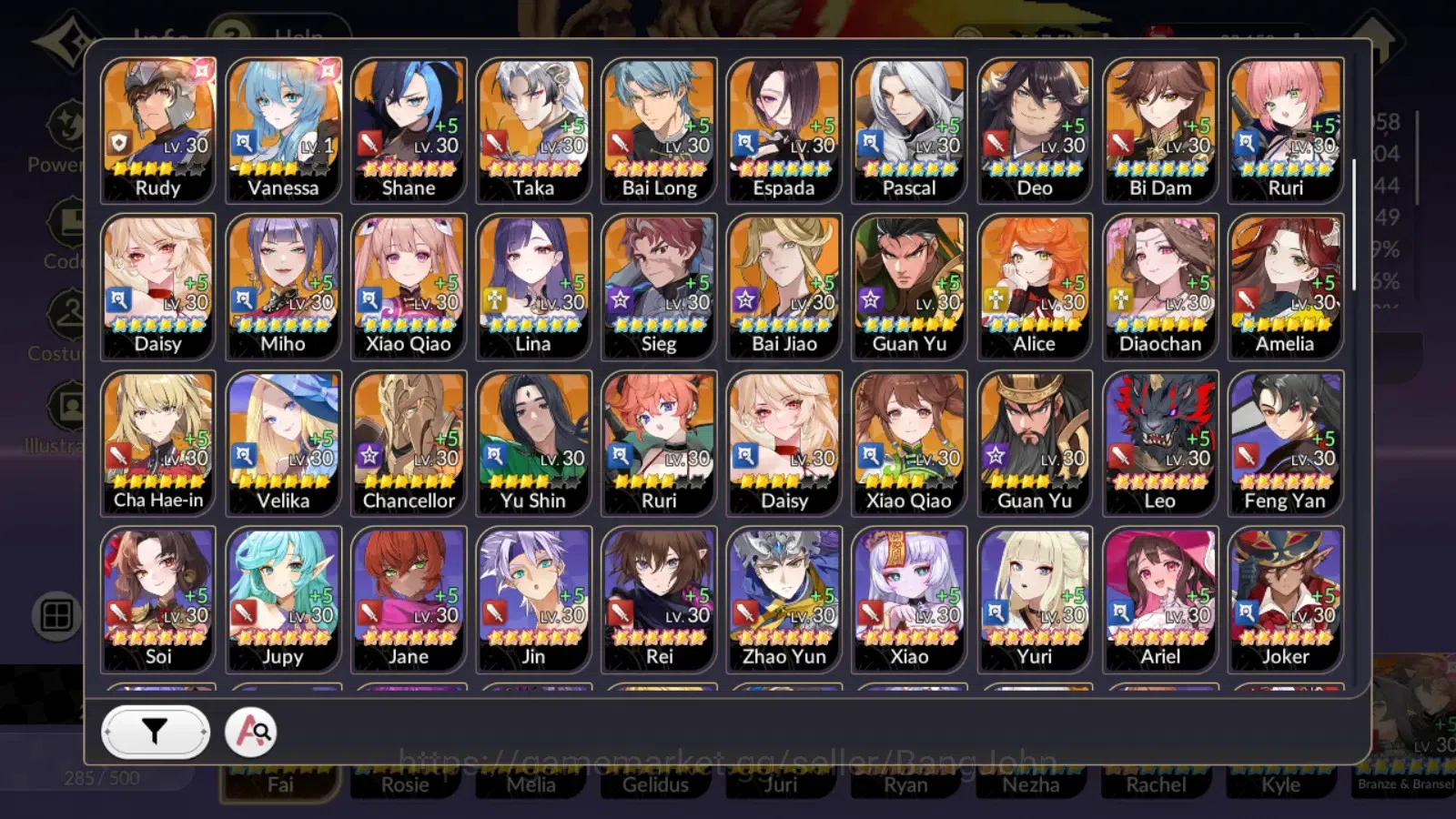 Seven Knights Re:Birth Accounts Global|FullEX7(TC2Fai,TC1Rosie,Gelidus,Melia,Juri) image 19
