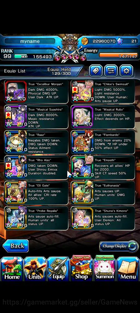 Grand Summoners Accounts Mid-Game Global|Rank 99|21 Ascend|RoyTW,ChloeTW,Wh FenTW,Pinnacle Isliid,Pencilgon,S 6