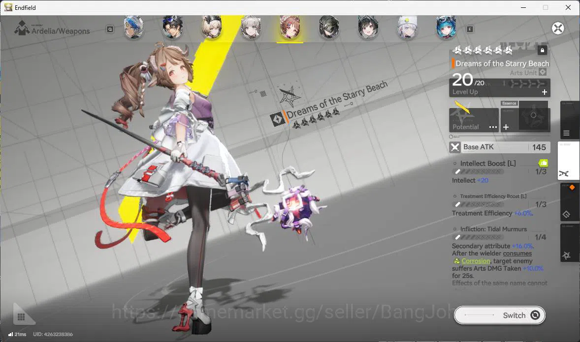 Arknights: Endfield Accounts ASIA | LVL 58 | Laevatain sign, Gilberta Sign, Ros image 11
