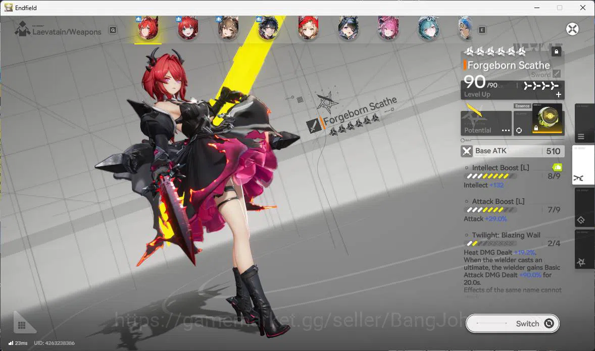 Arknights: Endfield Accounts ASIA | LVL 58 | Laevatain sign, Gilberta Sign, Ros image 4