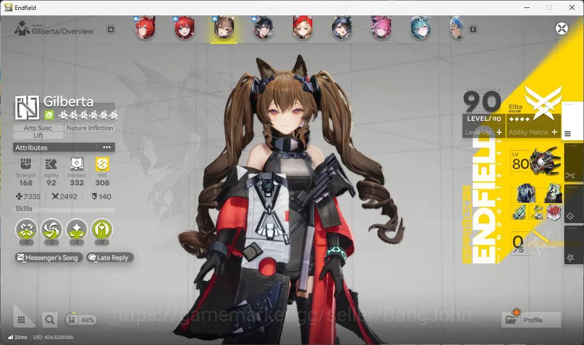 Arknights: Endfield Accounts ASIA | LVL 58 | Laevatain sign, Gilberta Sign, Ros image 5