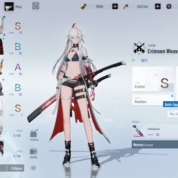 Punishing: Gray Raven Accounts Starter EU|Lv 45|S Lucia Crimson Weave, S No 21 Feral|11k BC +3k YC +8k BlueC|1 Wpn