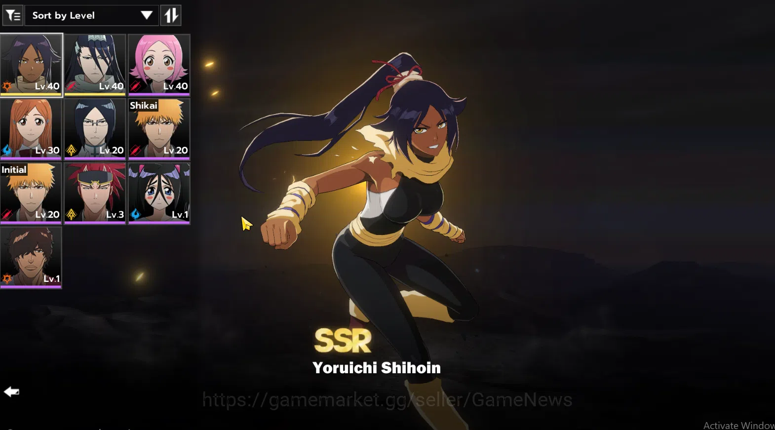 BLEACH: Soul Resonance Accounts Sv SEA Nuverse|Lv 22 Good Progress|2 SSR(Yoruichi  image 12