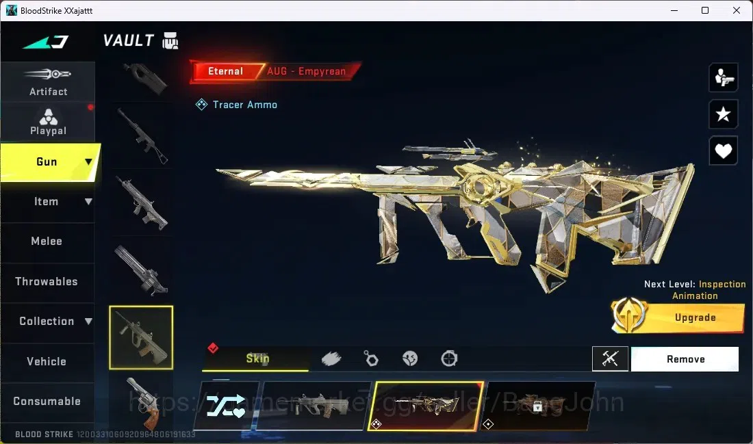 Blood Strike Accounts ASIA | ETERNAL AUG - Empyrean | 2 Collab TR GUNS | image 6