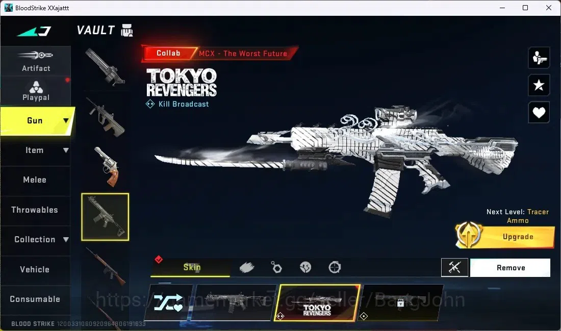 Blood Strike Accounts ASIA | ETERNAL AUG - Empyrean | 2 Collab TR GUNS | image 7