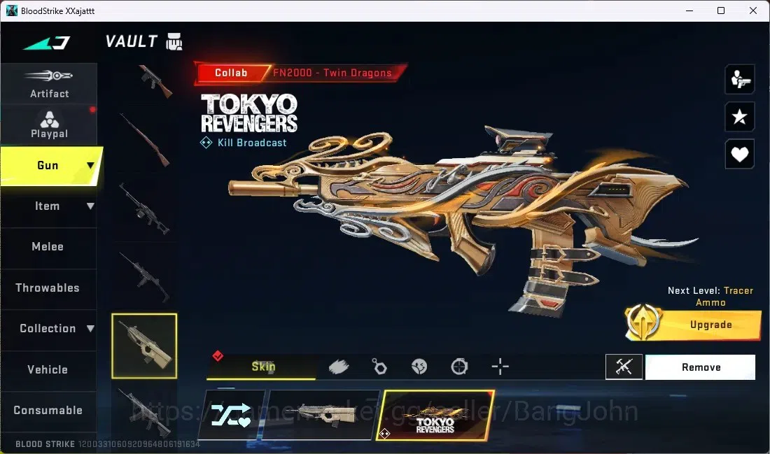 Blood Strike Accounts ASIA | ETERNAL AUG - Empyrean | 2 Collab TR GUNS | image 8