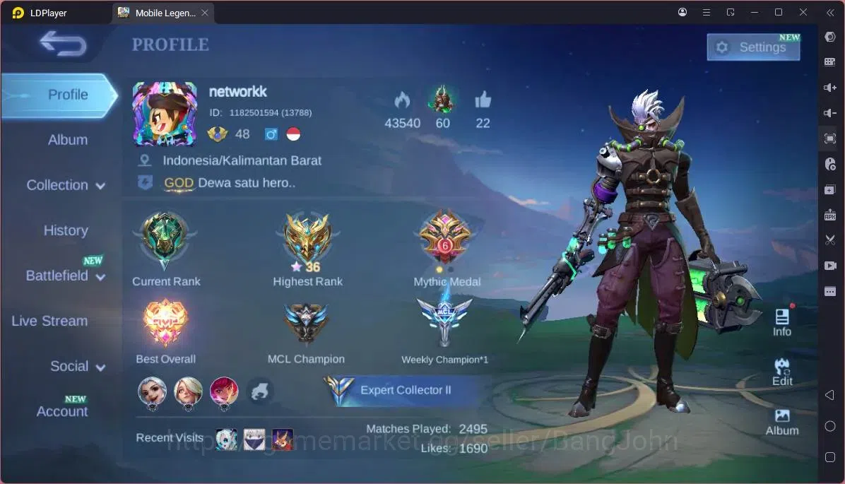 Mobile Legends: Bang Bang Accounts GLOBAL Hero 78 Skin 135 |Transformers Roger|KOF Ka image 10