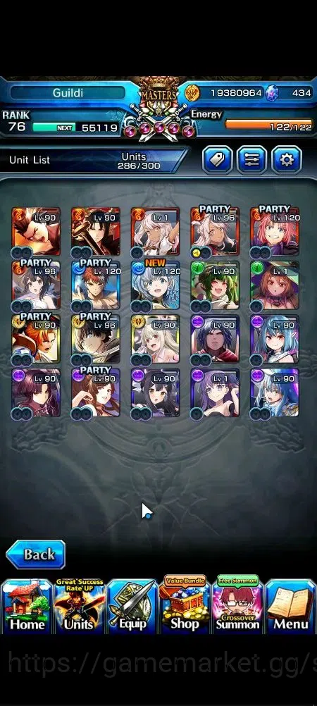 Grand Summoners Accounts Global|Rank 76|434 cc|20 Ascend+9 TW|(Saitama,S Mi image 3