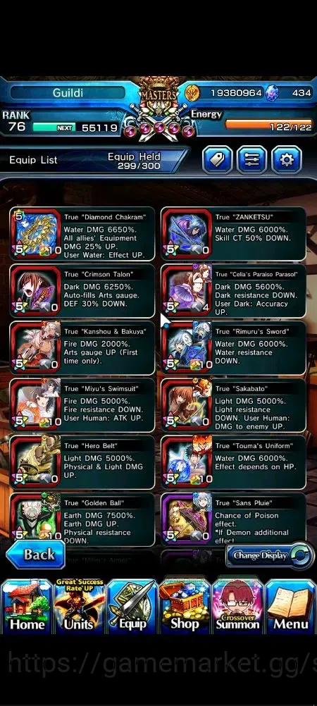 Grand Summoners Accounts Global|Rank 76|434 cc|20 Ascend+9 TW|(Saitama,S Mi image 4