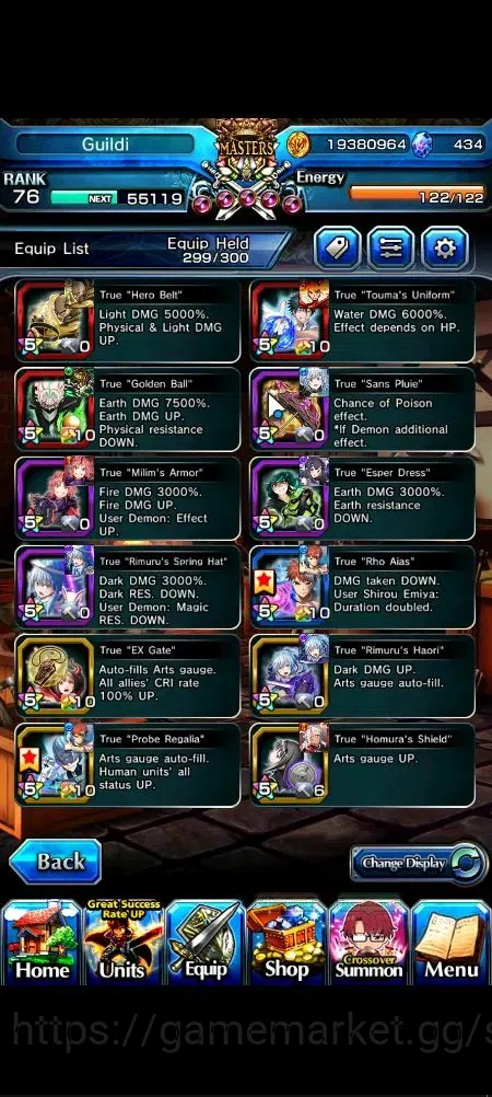 Grand Summoners Accounts Global|Rank 76|434 cc|20 Ascend+9 TW|(Saitama,S Mi image 5