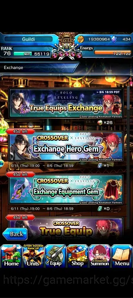 Grand Summoners Accounts Global|Rank 76|434 cc|20 Ascend+9 TW|(Saitama,S Mi image 8