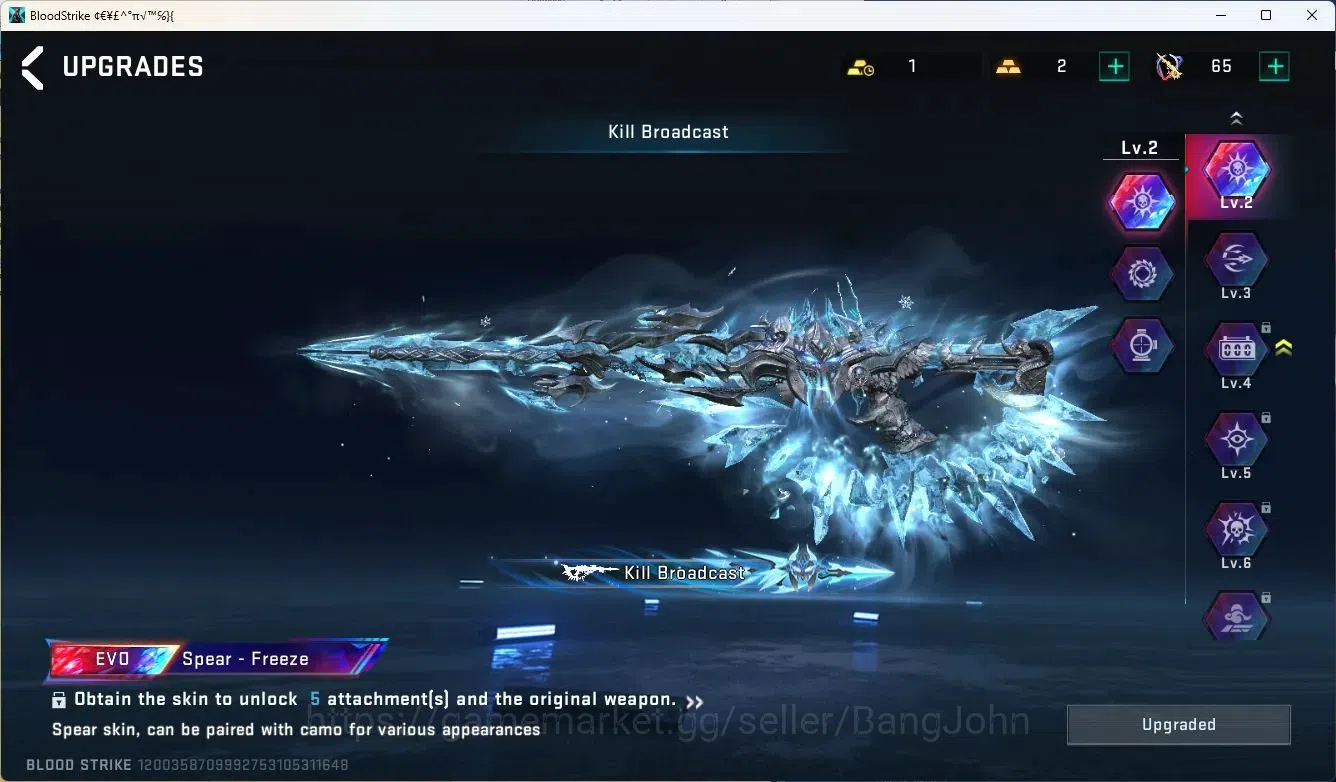 Blood Strike Accounts ASIA | EVO Spear-Freeze, SCAR-Stellar, UMP45-Forsa image 11