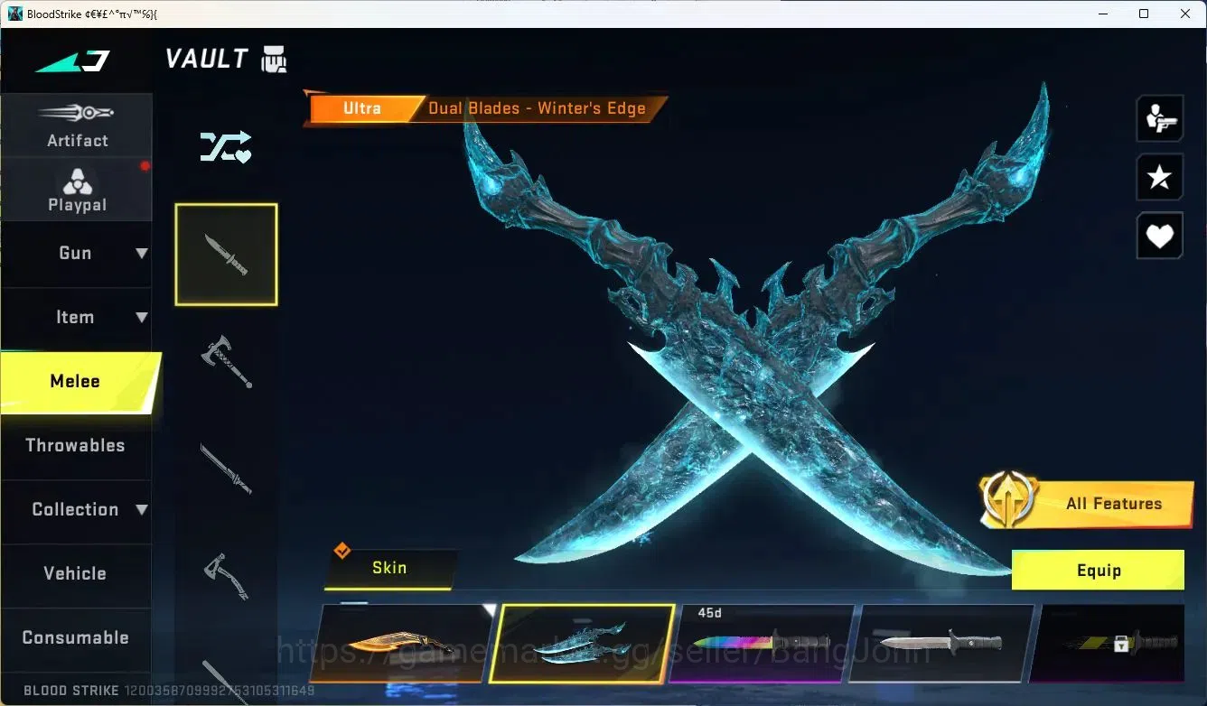 Blood Strike Accounts ASIA | EVO Spear-Freeze, SCAR-Stellar, UMP45-Forsa image 14