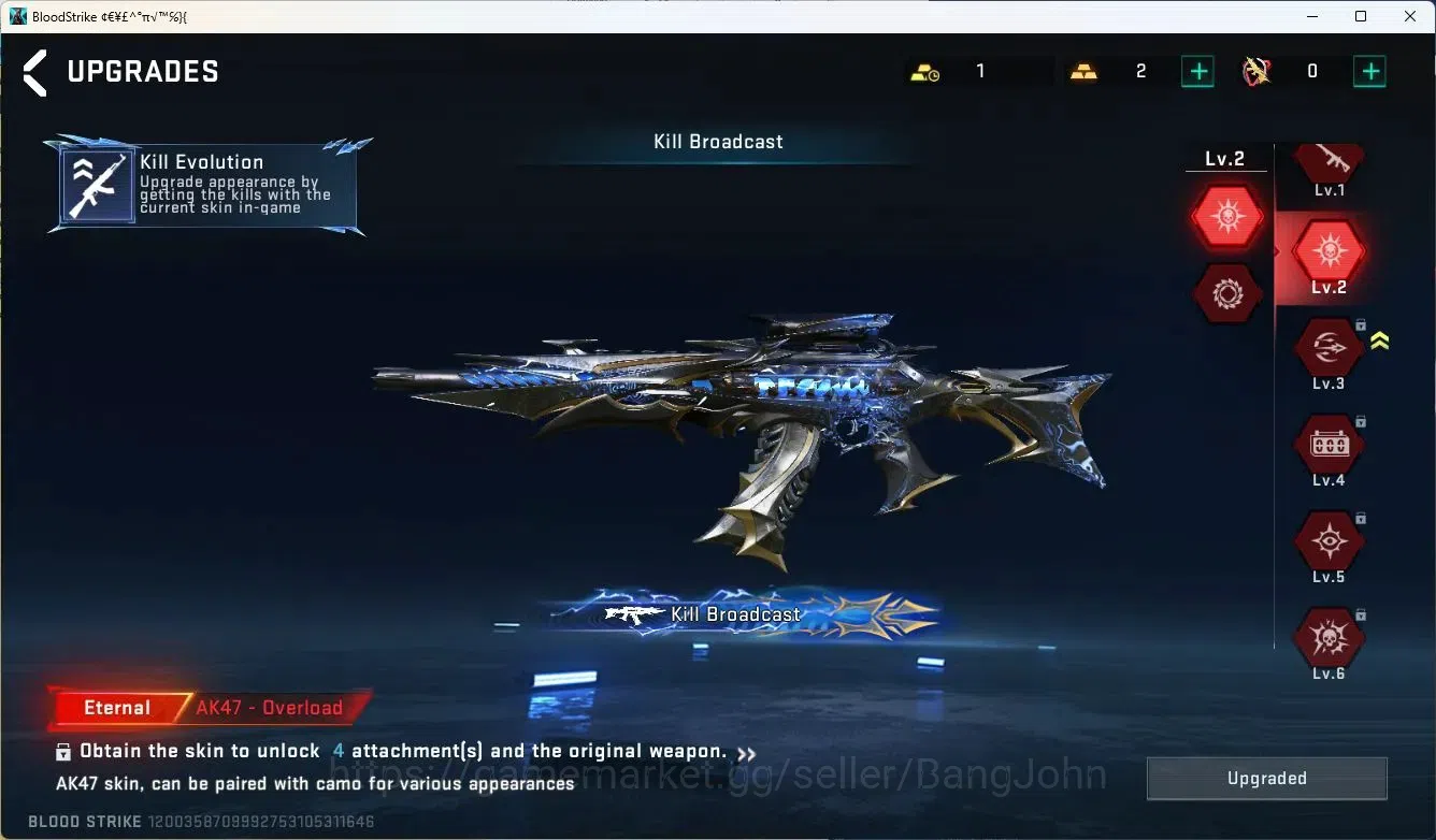 Blood Strike Accounts ASIA | EVO Spear-Freeze, SCAR-Stellar, UMP45-Forsa image 4