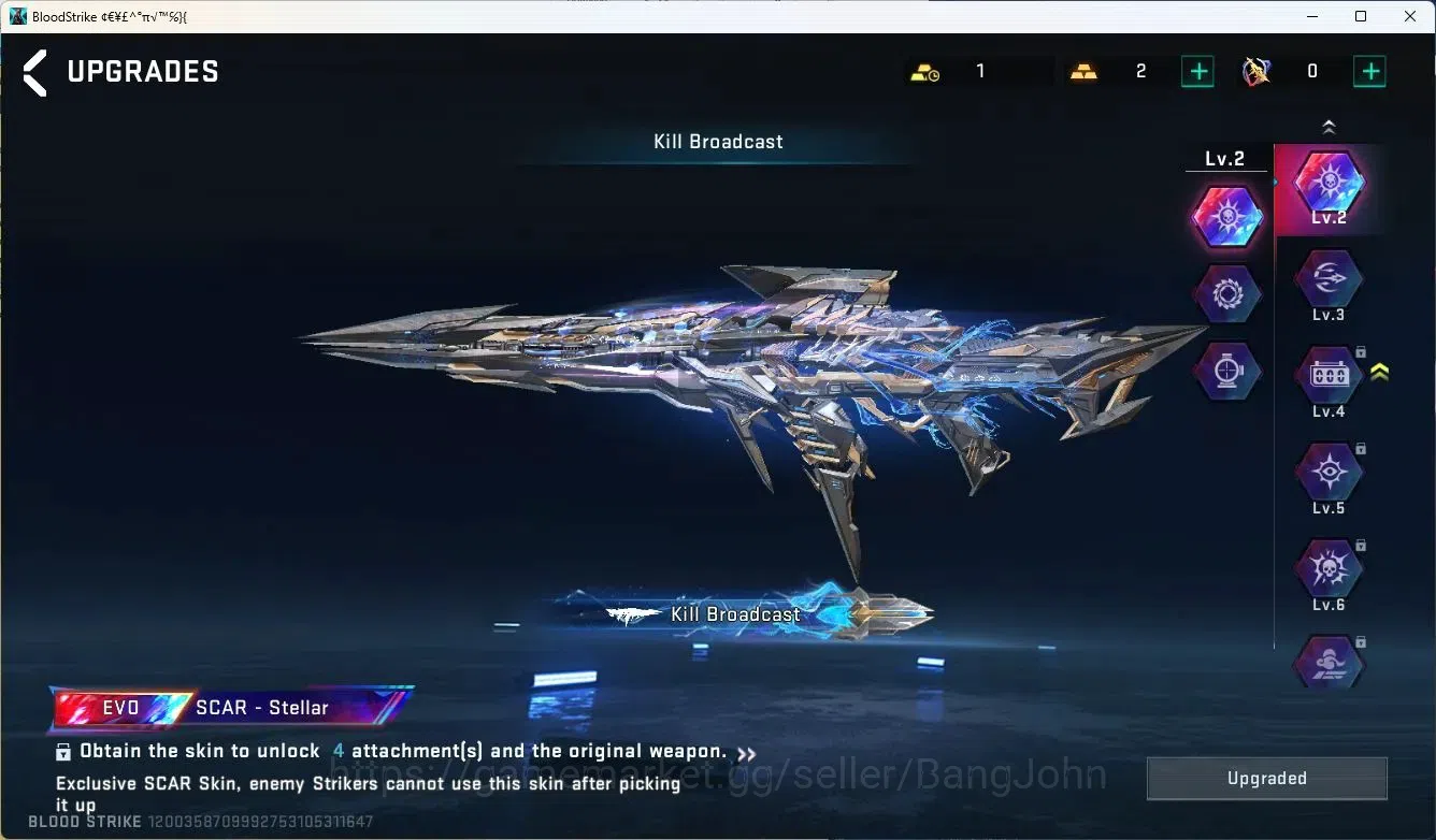 Blood Strike Accounts ASIA | EVO Spear-Freeze, SCAR-Stellar, UMP45-Forsa image 6
