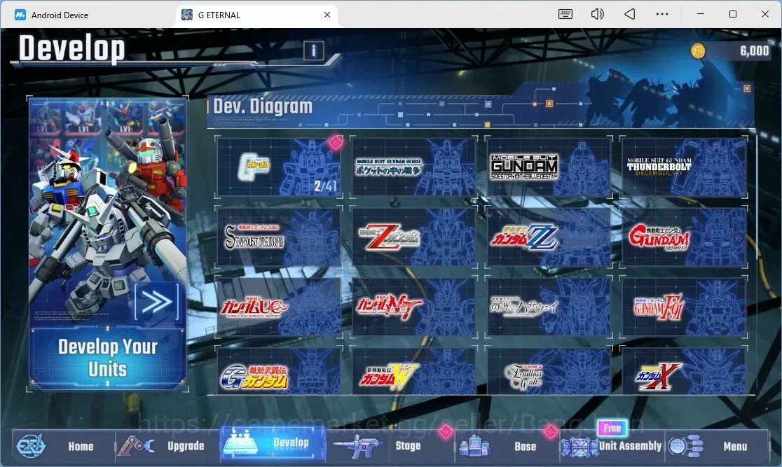 SD Gundam G Generation ETERNAL Accounts Global Rank 1 | FreshStory | 100+K Diamond, Selector Banner On, 9Gundam SSR+ 1Supp 11