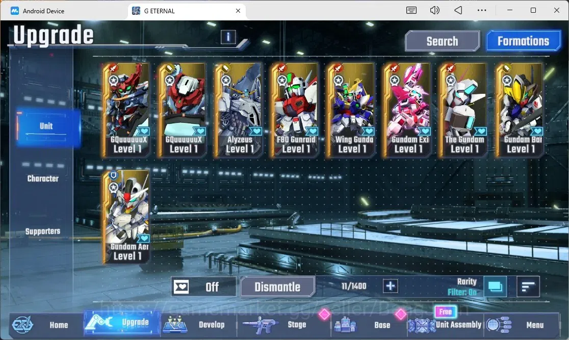 SD Gundam G Generation ETERNAL Accounts Global Rank 1 | FreshStory | 100+K Diamond, Selector Banner On, 9Gundam SSR+ 1Supp 7