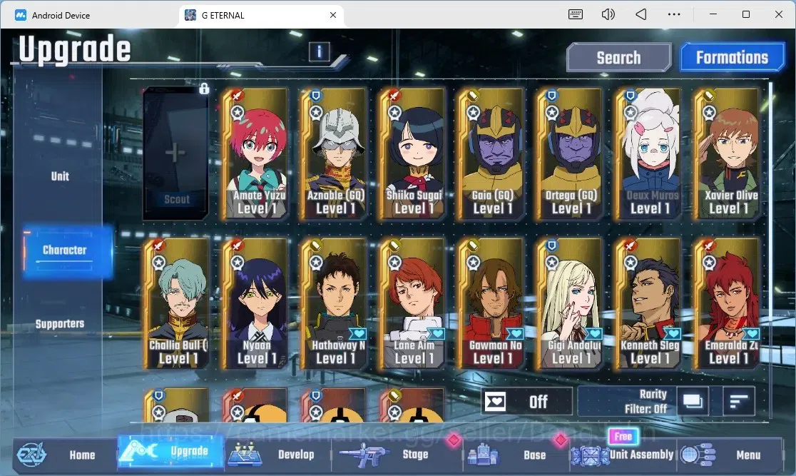 SD Gundam G Generation ETERNAL Accounts Global Rank 1 | FreshStory | 100+K Diamond, Selector Banner On, 9Gundam SSR+ 1Supp 8