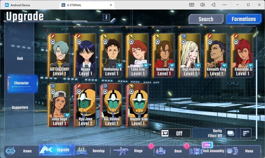 SD Gundam G Generation ETERNAL Accounts Global Rank 1 | FreshStory | 100+K Diamond, Selector Banner On, 9Gundam SSR+ 1Supp 9
