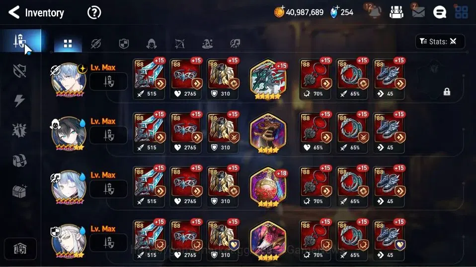 Epic Seven Accounts High-End GLOBAL Unverif|New Era|6 ML[NM Luna,DK Sharun,S Taeyou,Etc]+TA Coli,Landy,Setsuka,AS 10
