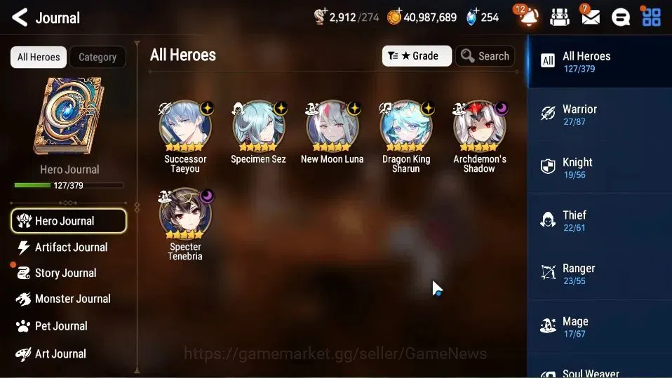 Epic Seven Accounts High-End GLOBAL Unverif|New Era|6 ML[NM Luna,DK Sharun,S Taeyou,Etc]+TA Coli,Landy,Setsuka,AS 6