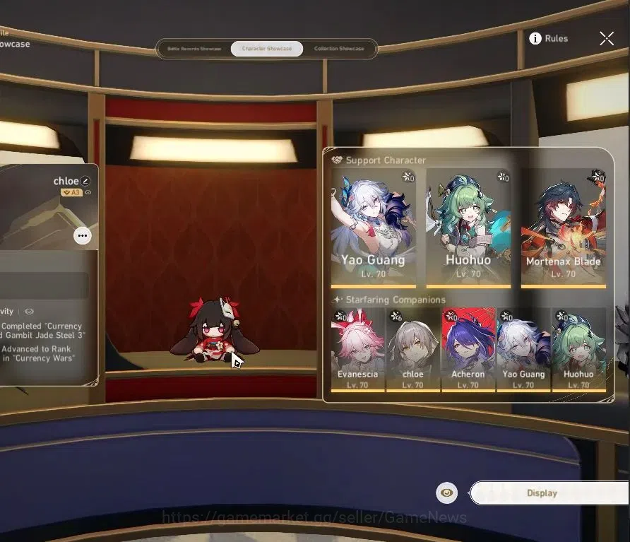 Honkai Star Rail Accounts Others Asia|TL 57|5 Limited|1 Prem Team|YaoGuang+Sign,Evanescia,M Blade,Huohuo,Acheron Etc|Female 2
