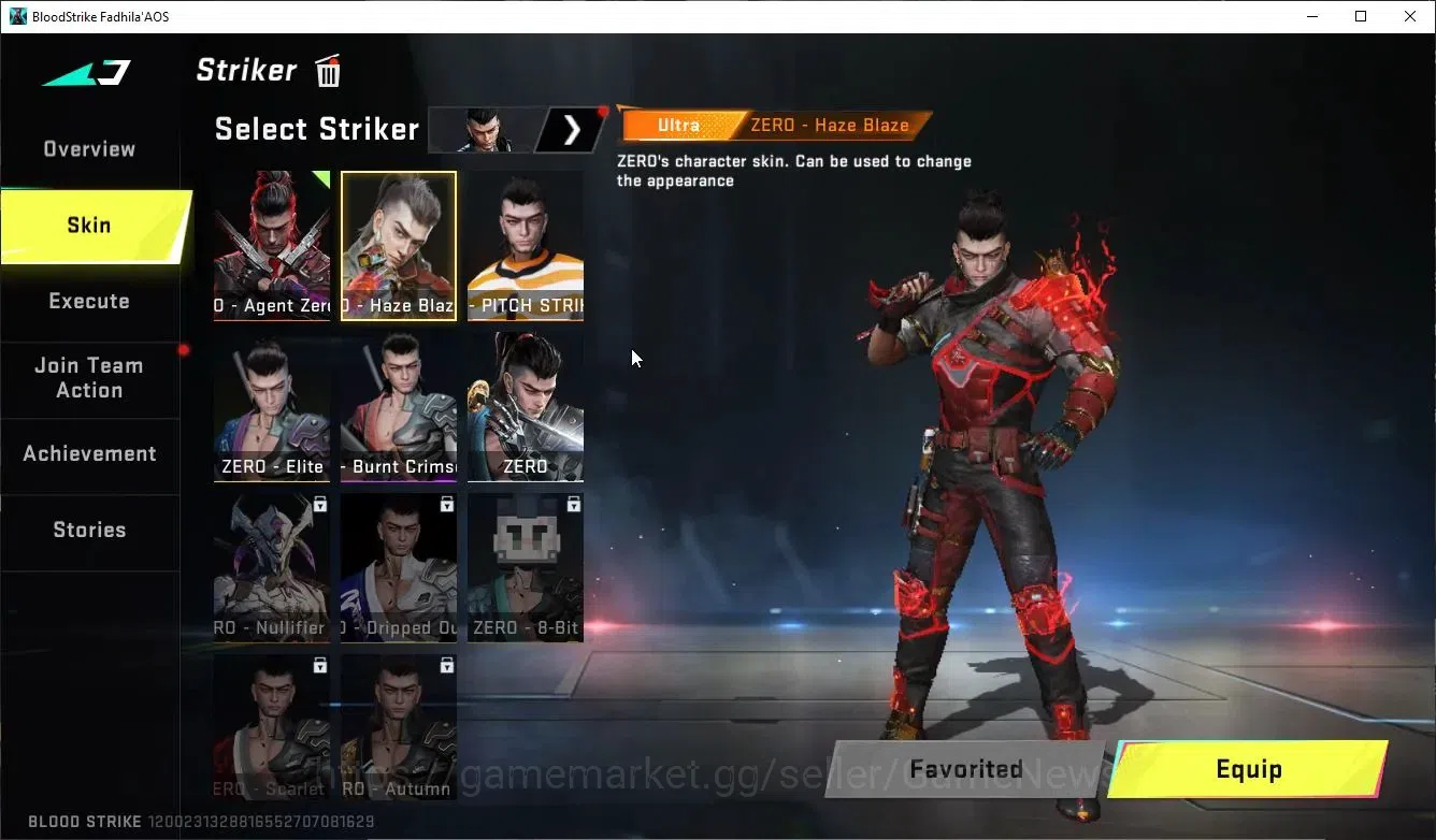 Blood Strike Accounts Collab Skin ASIA|ETERNAL DEagle+MELEE TalonKnife,AXE|Collab Enzo-Kraken,TR Takemichi,MCX,FN2K+Many 11