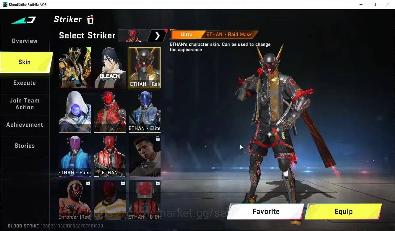 Blood Strike Accounts Collab Skin ASIA|ETERNAL DEagle+MELEE TalonKnife,AXE|Collab Enzo-Kraken,TR Takemichi,MCX,FN2K+Many 16