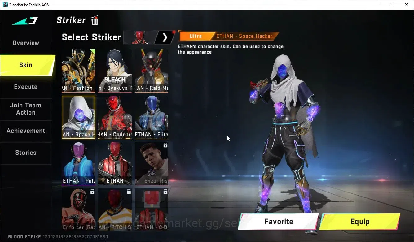 Blood Strike Accounts Collab Skin ASIA|ETERNAL DEagle+MELEE TalonKnife,AXE|Collab Enzo-Kraken,TR Takemichi,MCX,FN2K+Many 17
