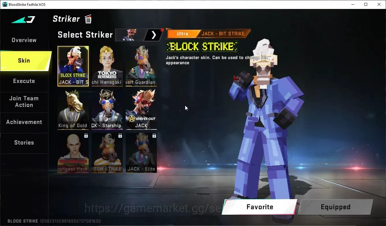 Blood Strike Accounts Collab Skin ASIA|ETERNAL DEagle+MELEE TalonKnife,AXE|Collab Enzo-Kraken,TR Takemichi,MCX,FN2K+Many 19
