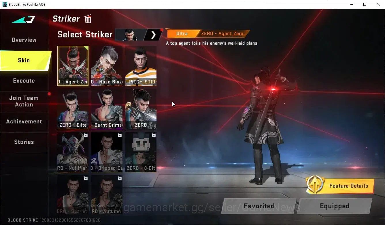 Blood Strike Accounts Collab Skin ASIA|ETERNAL DEagle+MELEE TalonKnife,AXE|Collab Enzo-Kraken,TR Takemichi,MCX,FN2K+Many 3