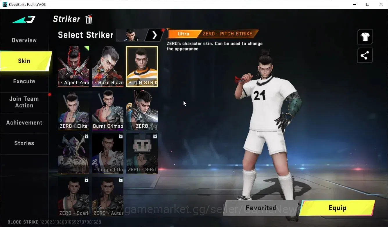 Blood Strike Accounts Collab Skin ASIA|ETERNAL DEagle+MELEE TalonKnife,AXE|Collab Enzo-Kraken,TR Takemichi,MCX,FN2K+Many 7