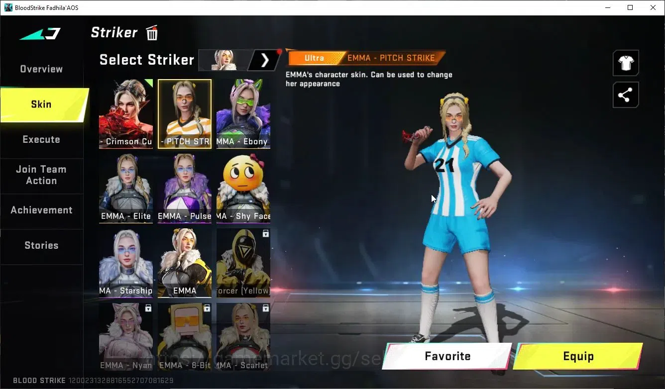 Blood Strike Accounts Collab Skin ASIA|ETERNAL DEagle+MELEE TalonKnife,AXE|Collab Enzo-Kraken,TR Takemichi,MCX,FN2K+Many 8
