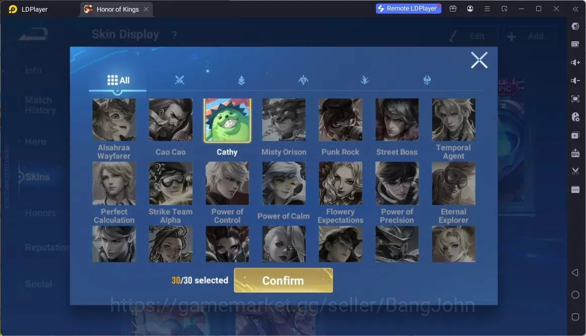 Honor of Kings Accounts Global | 112H 152S|Precious AOT Allain, Legend Ang image 10