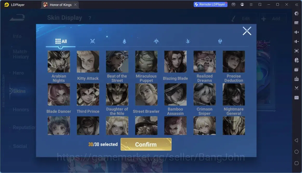 Honor of Kings Accounts Global | 112H 152S|Precious AOT Allain, Legend Ang image 13