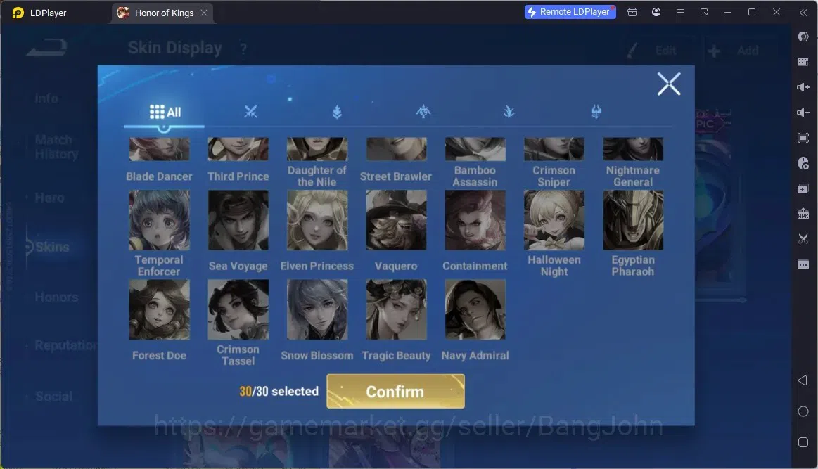 Honor of Kings Accounts Global | 112H 152S|Precious AOT Allain, Legend Ang image 14
